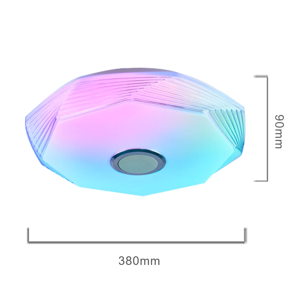 Smart Rainbow Music Ceiling Lamp D. 38cm BCR2403831-C