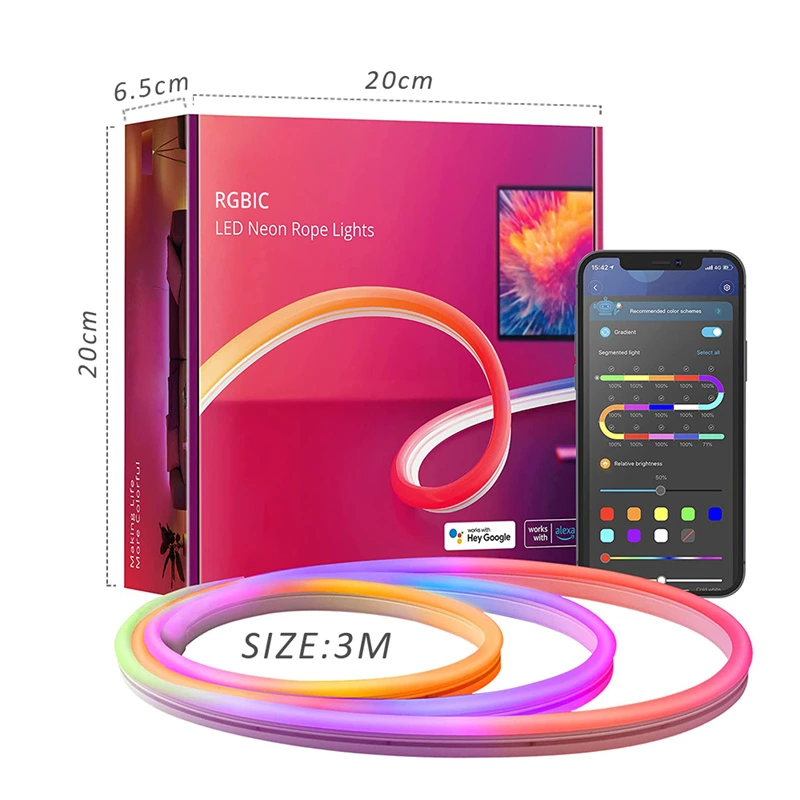 Neon Wifi Strip Light 3m