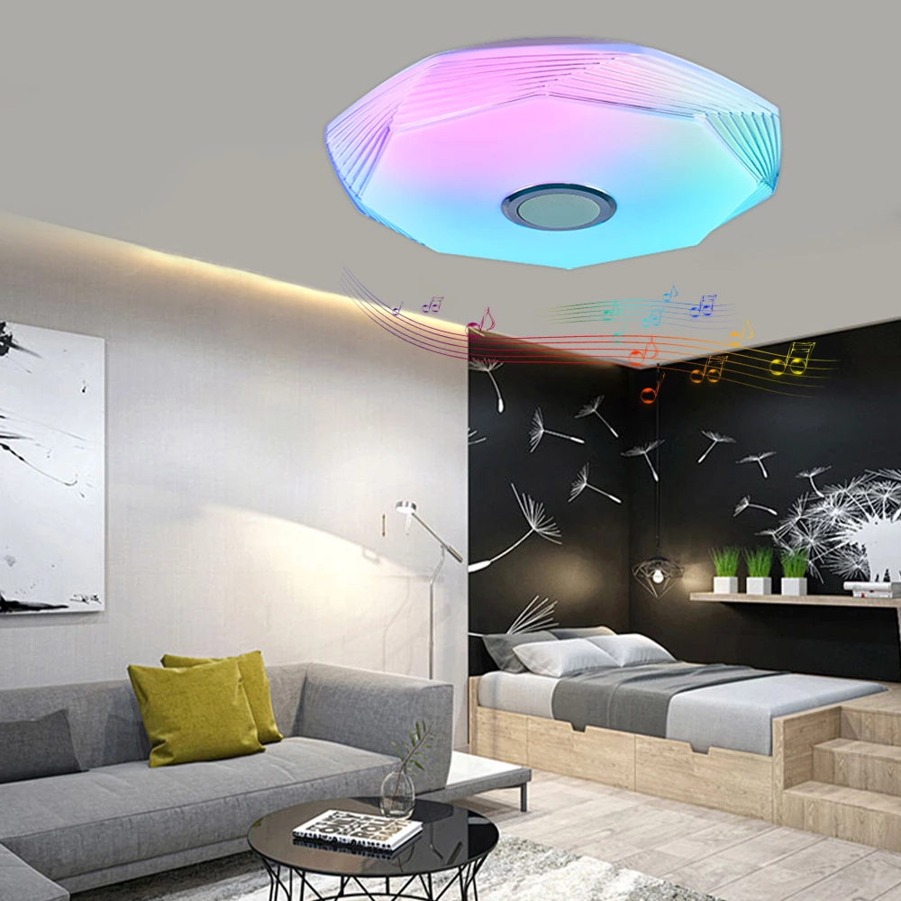Smart Rainbow Music Ceiling Lamp D. 38cm BCR2403831-C