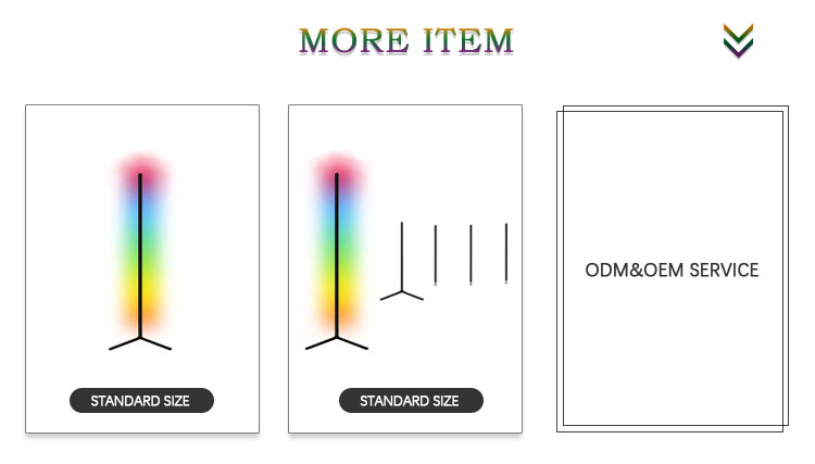 Candeeiro de chão RGB de canto destacável inteligente BGL LDD02-1