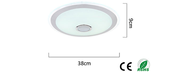 Candeeiro de teto de música arco-íris inteligente D. 38 cm BCR2403831-D