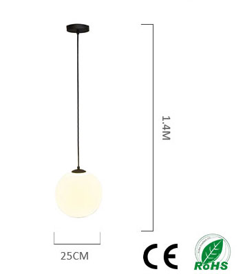 Smart Glass Music Pendelleuchte D. 25 BP2502401-1L