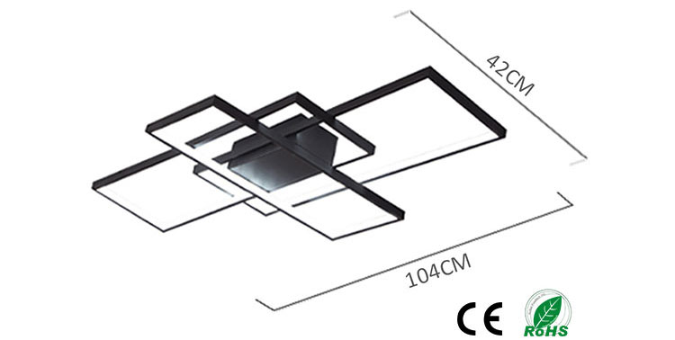 Moderne Deckenleuchte im schlichten Stil 102x42cm PZ51005-58N