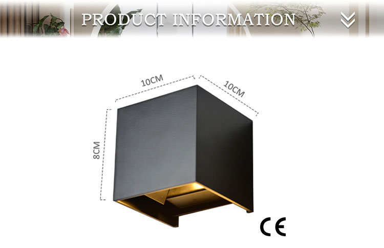 Aplique LED Estilo Simple Moderno 10x10x8cm WL10108