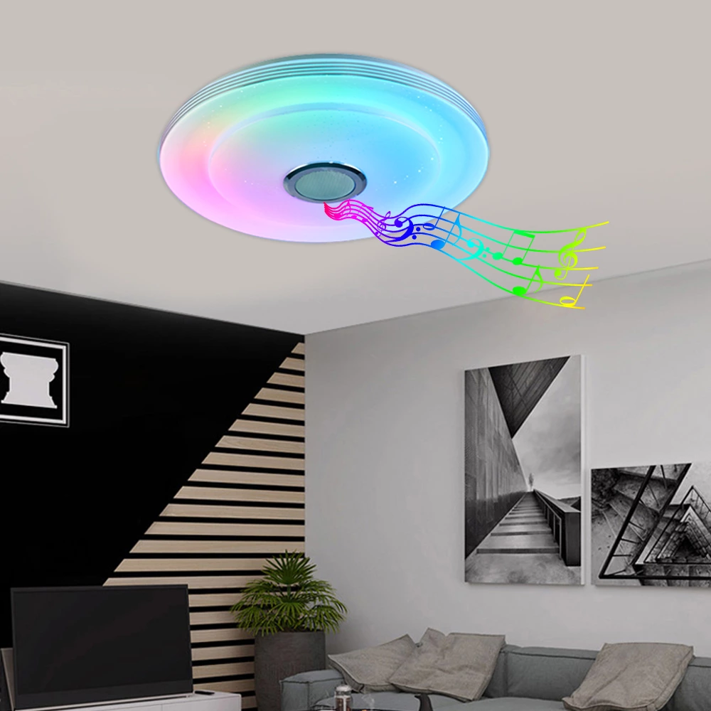Smart Rainbow Music Ceiling Lamp D. 38cm BCR2403831-B