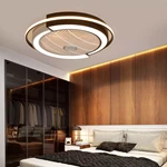 Modern Simple Style Semi-Flush Mount Invisible Fan Light Dia 55CM 202YQ13