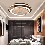 Modern Simple Style Semi-Flush Mount Invisible Fan Light Dia 55CM 202YQ13