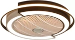 Modern Simple Style Semi-Flush Mount Invisible Fan Light Dia 55CM 202YQ13