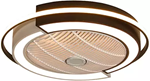 Luz de ventilador invisible de montaje semiempotrado de estilo simple moderno Dia 55CM 202YQ13