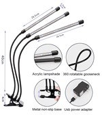 3-köpfiges LED-Pflanzenwachstumslicht