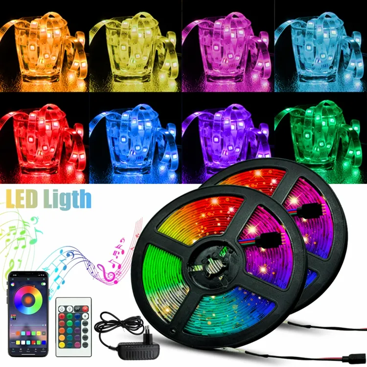 Tira de luz LED RGB 2835 10M con control remoto