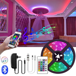 5M 16 Millionen Farben Alexa Phone App Control Smart 5050 RGB LED Strip Lights für Zuhause