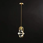 Luxury Crystal Copper Pendant Lamp D. 25 Eu906