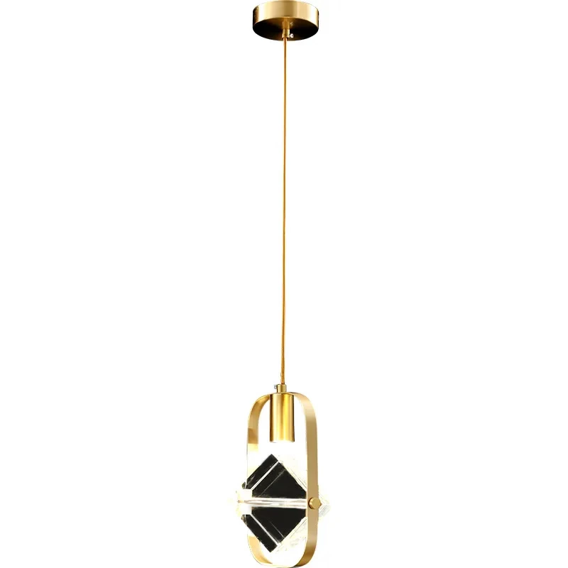 Luxury Crystal Copper Pendant Lamp D. 25 Eu906
