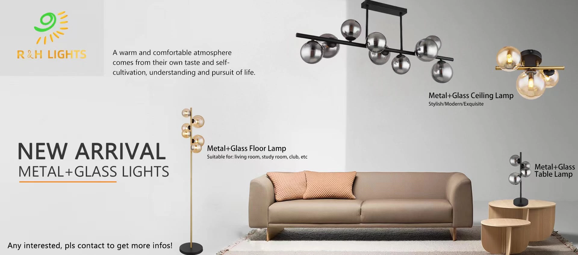New Products of Metal+Glass Series Lamps