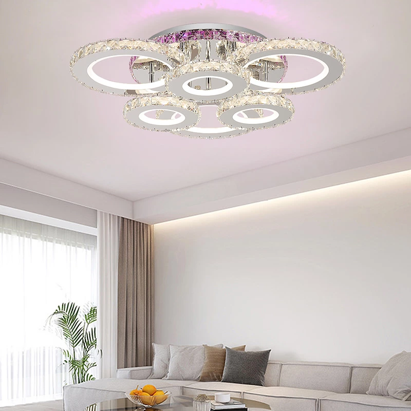 Music Rhythm Color Change 168W Ceiling Lamp 510*370*H115mm