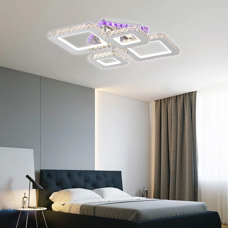 Music Rhythm Color Change 128W Ceiling Lamp 610*470*H115mm
