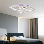 Music Rhythm Color Change 128W Ceiling Lamp 610*470*H115mm