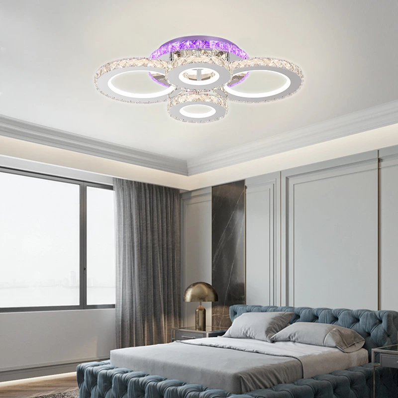 Music Rhythm Color Change 112W Ceiling Lamp 510*370*H115mm
