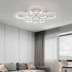 Music Rhythm Color Change 208W Ceiling Lamp 520*520*H115mm