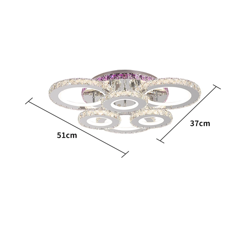 Music Rhythm Color Change 168W Ceiling Lamp 510*370*H115mm