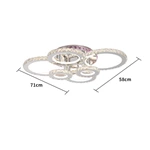 Music Rhythm Color Change 208W Ceiling Lamp 710*580*H145mm