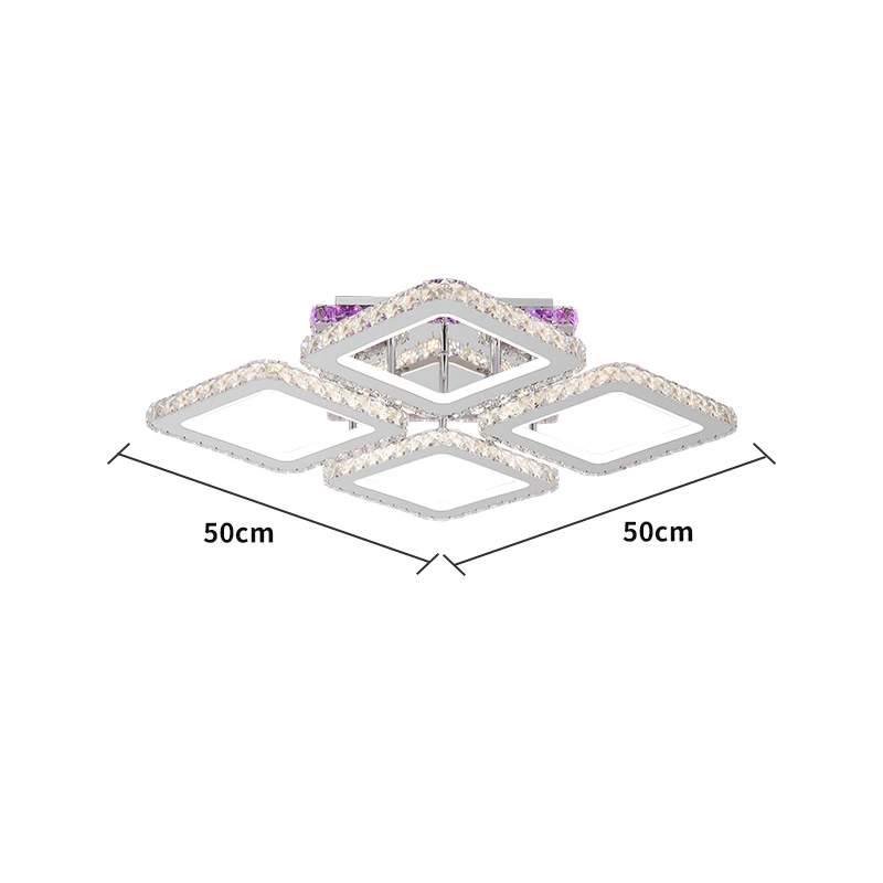 Music Rhythm Color Change 160W Ceiling Lamp 500*500*H115mm