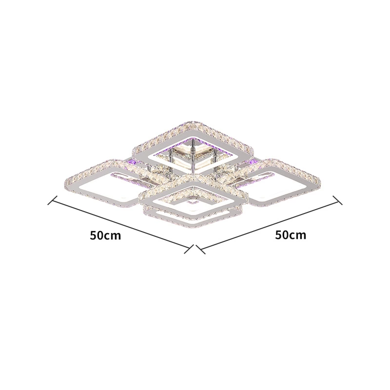 Music Rhythm Color Change 200W Ceiling Lamp 500*500*H125mm