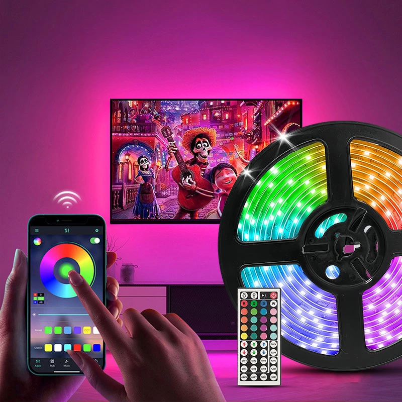 Joystar 15m 4848 RGB Remote and Bluetooth APP Control Smart LED Strip Light TZDD-03