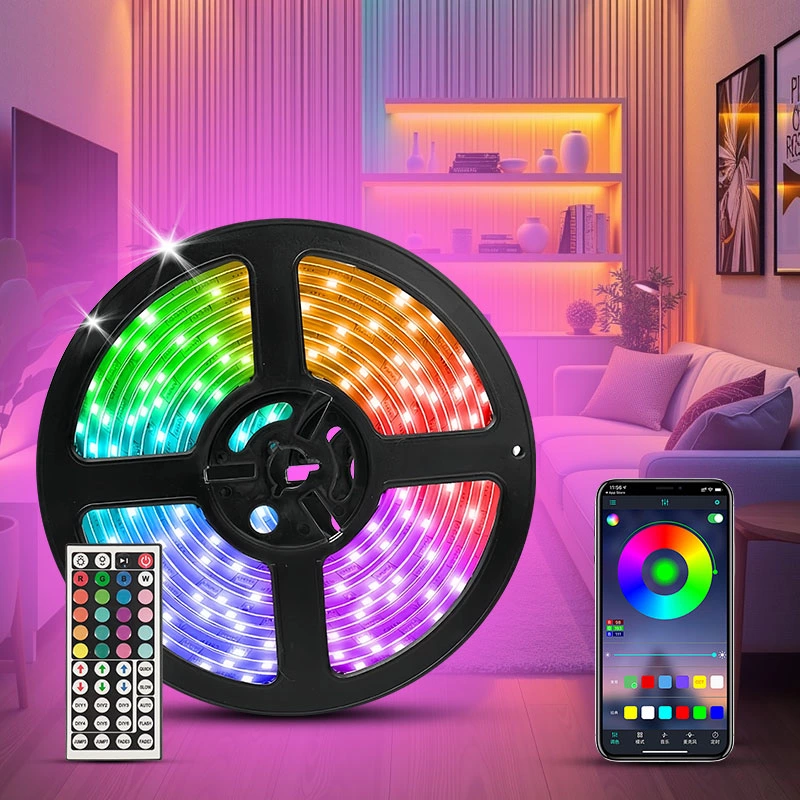 Joystar 20m 4848 RGB Remote and Bluetooth APP Control Smart LED Strip Light TZDD-04