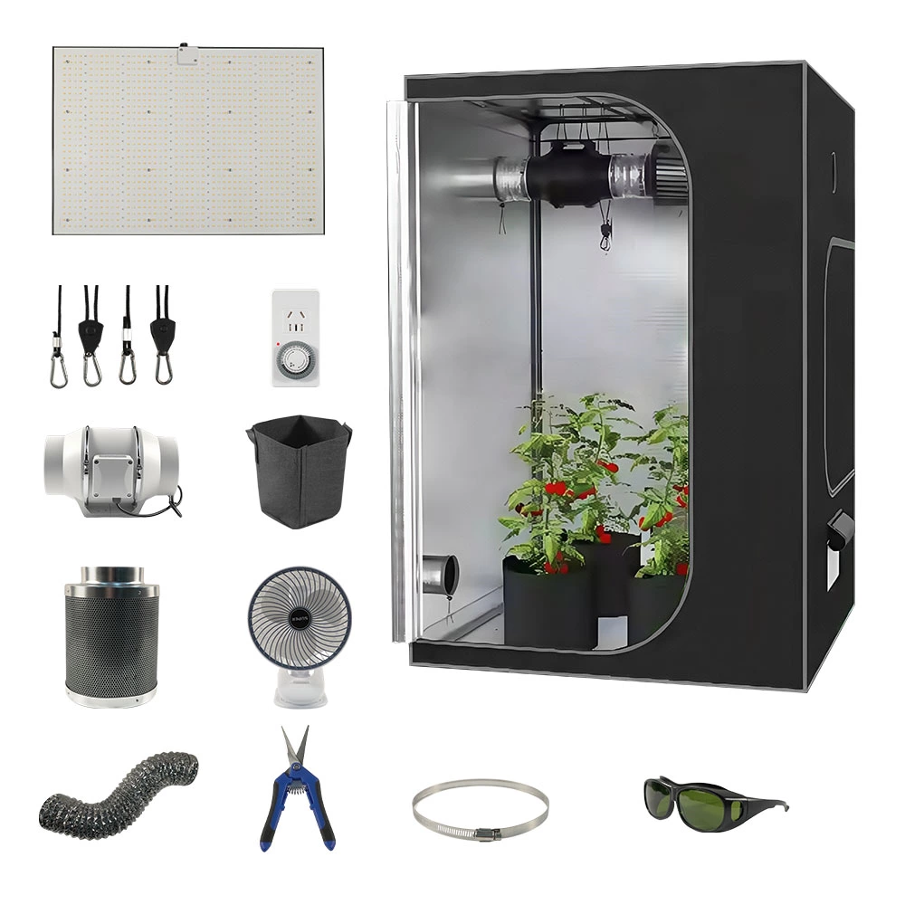 Joystar 100W LED Grow Light 23.6*23.6*47inch （60x60x120cm） Grow Tent Complete Set PHT-1