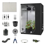 Joystar 100W LED Grow Light 23.6*23.6*47inch （60x60x120cm） Grow Tent Complete Set PHT-1
