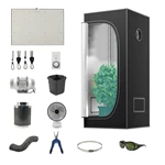 Joystar 200W LED Grow Light 35*35*70inch （90x90x180cm） Grow Tent Complete Set PHT-3