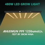 Joystar 480W LED Grow Light 47*47*78inch （120x120x200cm） Grow Tent Complete Set PHT-6