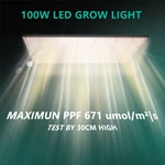 Joystar 100W LED Grow Light 23.6*23.6*47inch （60x60x120cm） Grow Tent Complete Set PHT-1