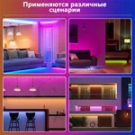 Joystar 20m 4848 RGB Remote and Bluetooth APP Control Smart LED Strip Light TZDD-04