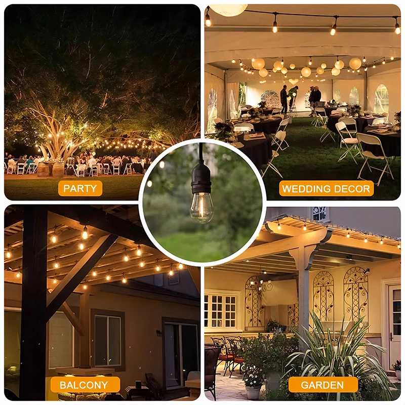 Joystar 5m Length 10 S14 Bulbs IP44 Outdoor LED String BL-0510-002